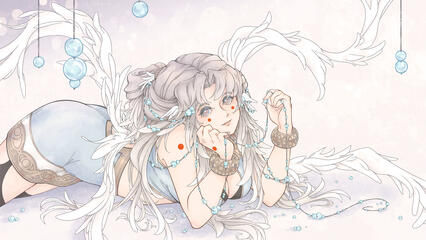 angel tears (vtuber art)